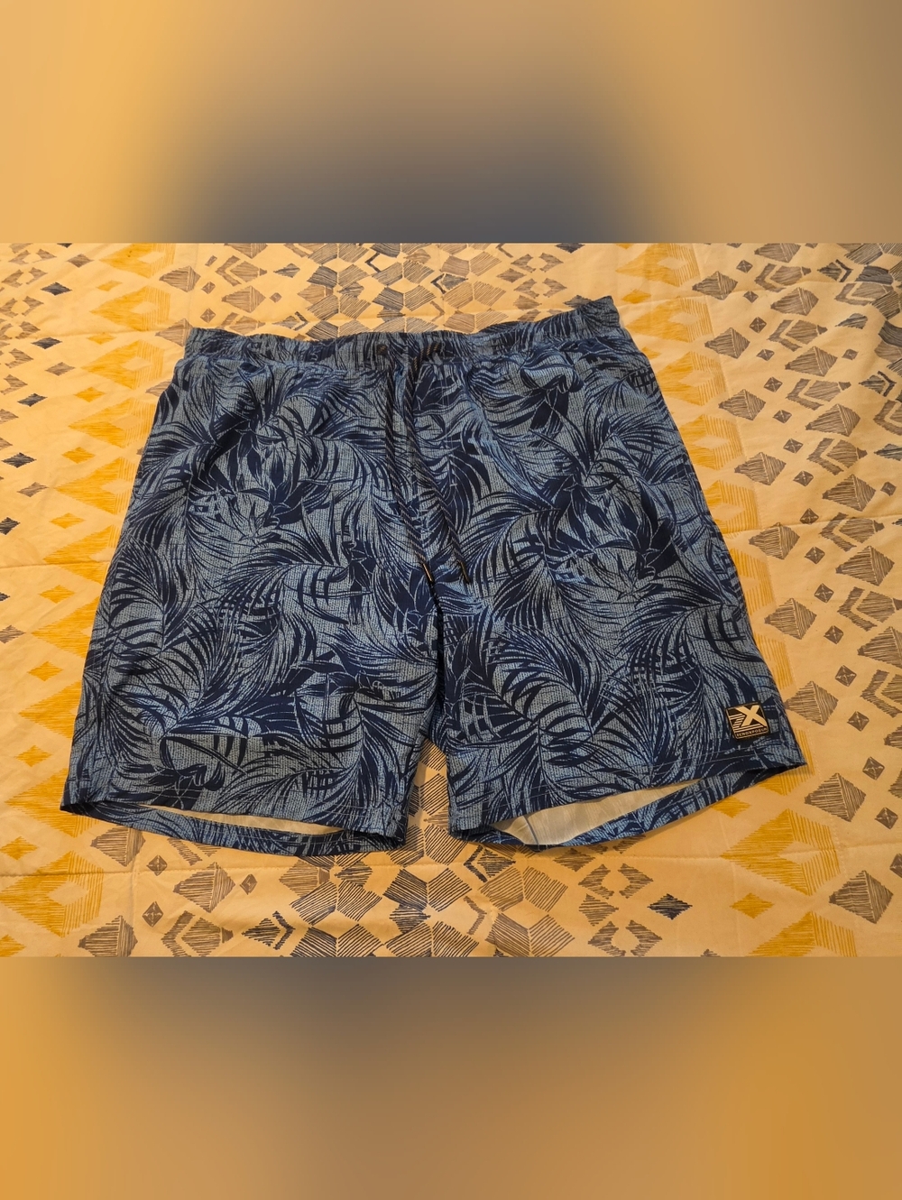 Men's ZeroXposur NWOT XL Blue Tropical Print Swim Shorts